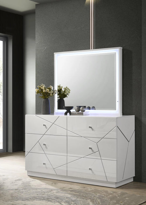 King Bed Frame - Dresser - Mirror - Chest - Nightstand