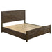 Woodmont California King Storage Bed Rustic Golden Brown image