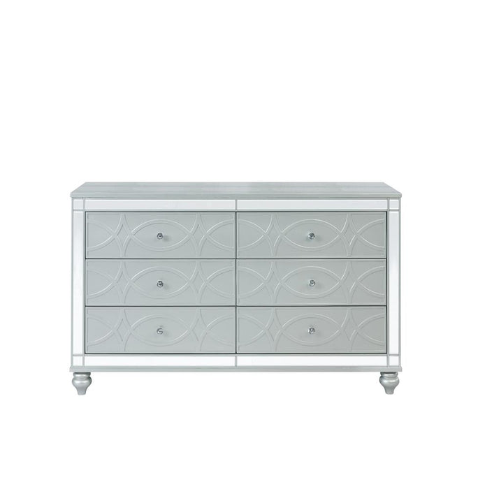 Gunnison 6-drawer Dresser Silver Metallic image