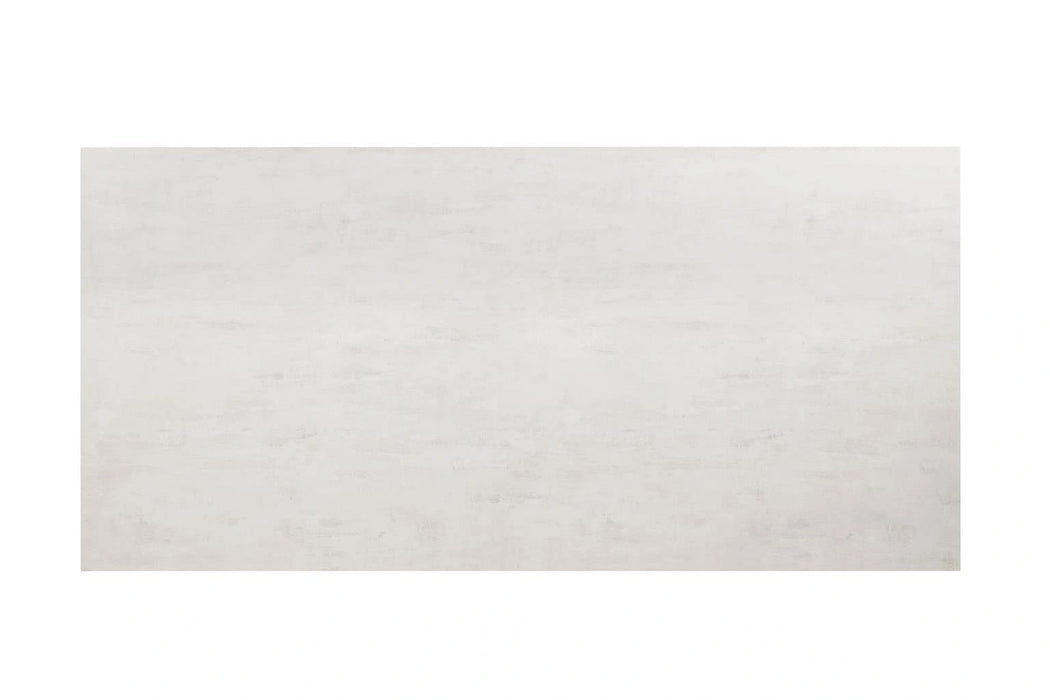Black/Ivory Melamin Rectangular Dining Table