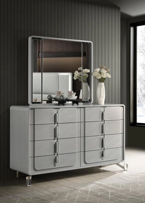 King Bed Frame - Dresser - Mirror - Chest - Nightstand