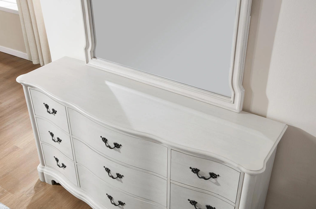 Queen Bed Frame - Dresser - Mirror - Chest - Nightstand