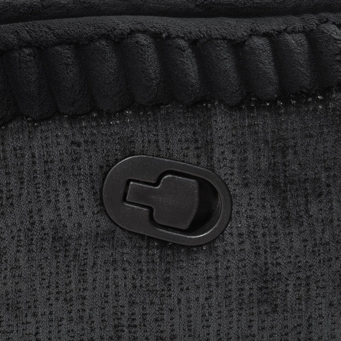 Black Corduroy Motion Loveseat
