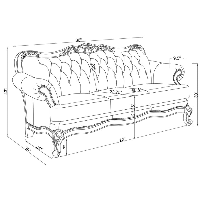 Victoria Stationary Sofa