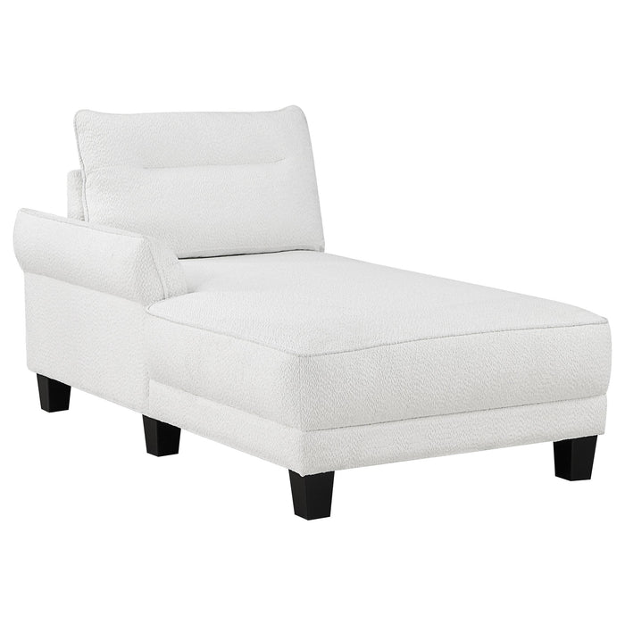 Caspian Upholstered Curved Arms Sectional Sofa