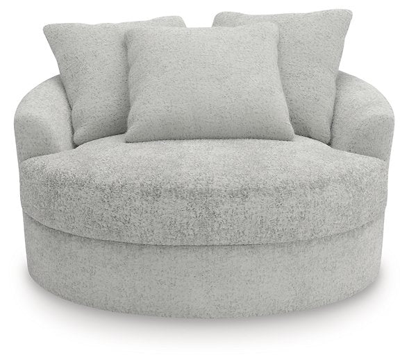 Cuddle Plush Oversized Swivel Accent Chair