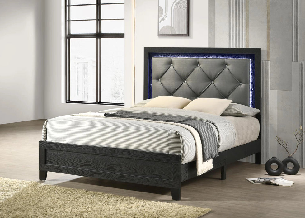 Black Led Twin Bed