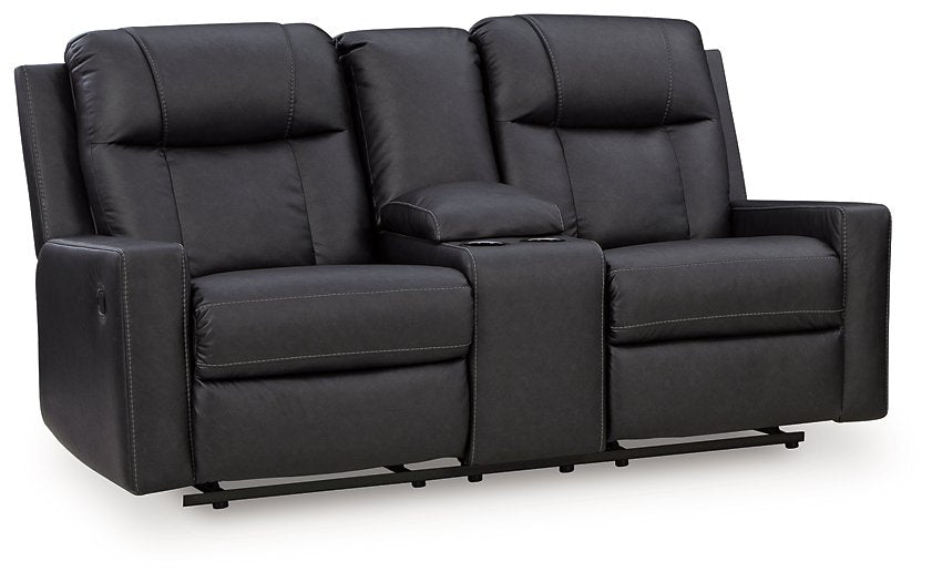 Mackmenville Reclining Loveseat with Console