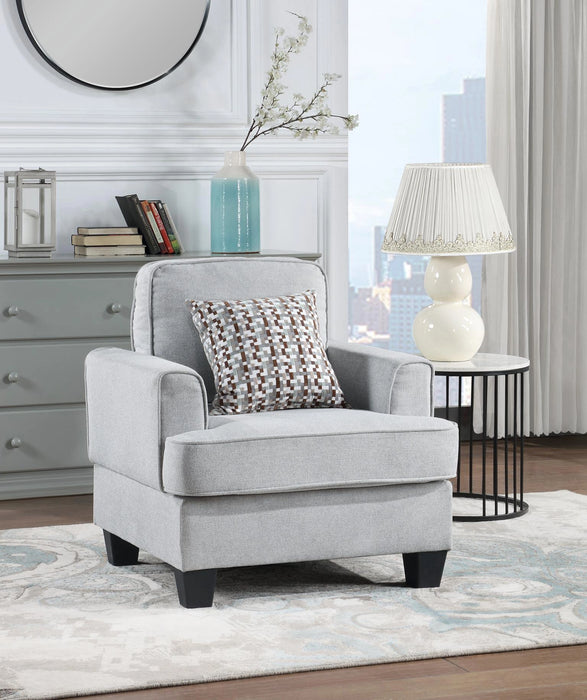 U418 Silver Sofa