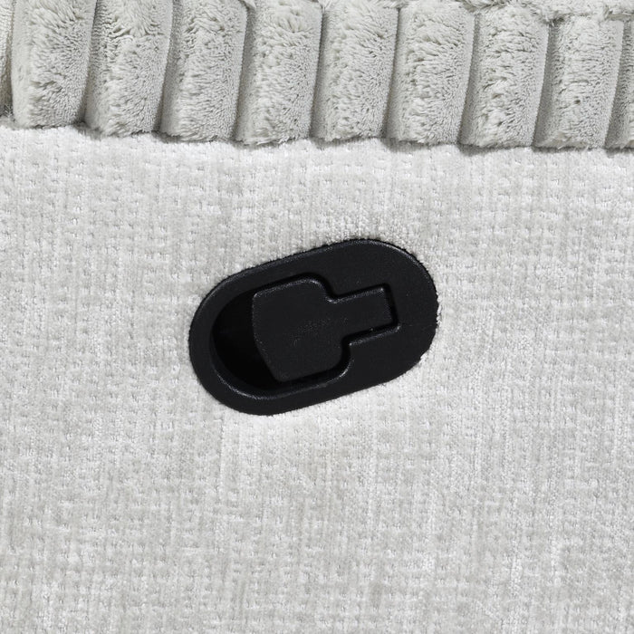 Gray Corduroy Motion Chair
