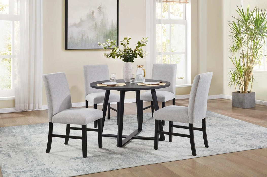 Black Round Dining Table