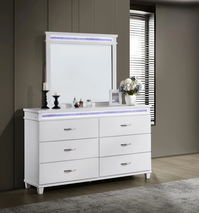 King Bed-Dresser-Mirror