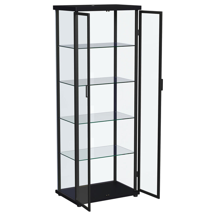 Aero Curio Cabinet with LED Lighting