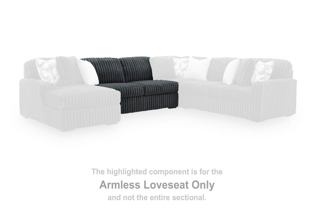 Midnight-Madness Sectional with Chaise