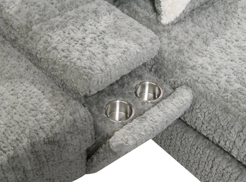 Gray Corduroy Console