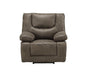 Acme Harumi Power Motion Recliner in Gray Leather-Aire 54897 image