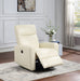 Blane Beige Top Grain Leather Match Recliner (Power Motion) image