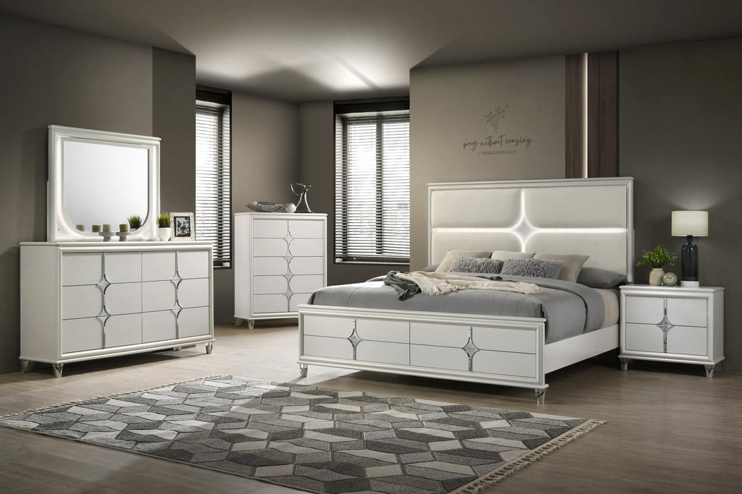B025 Bed Frame Dresser-Mirror