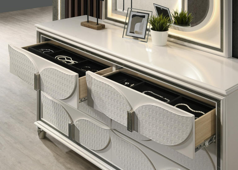 King Bed Frame - Dresser - Mirror - Chest - Nightstand