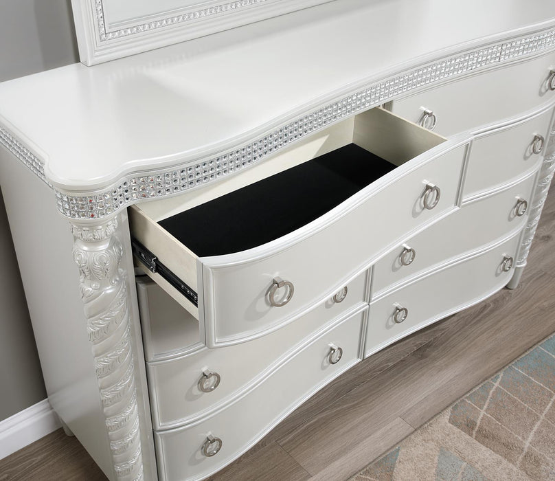 Queen Bed - Dresser - Mirror