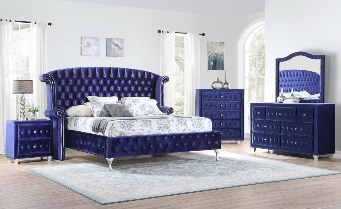 B039 Bed-Dresser-Mirror
