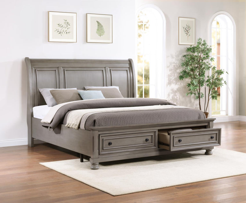 B070 Light Gray Bed