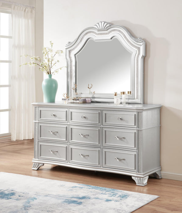 Queen Bed Frame - Dresser - Mirror - Chest - Nightstand