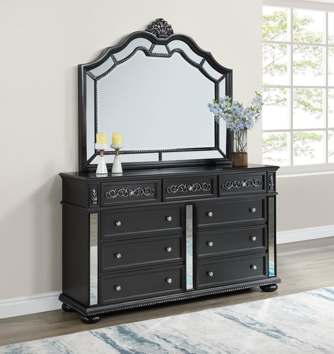 B091 Black Dresser