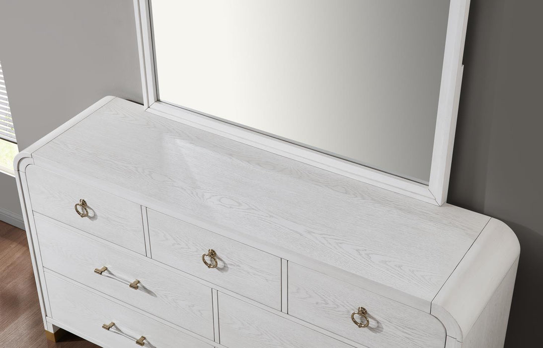 Queen Bed-Dresser-Mirror