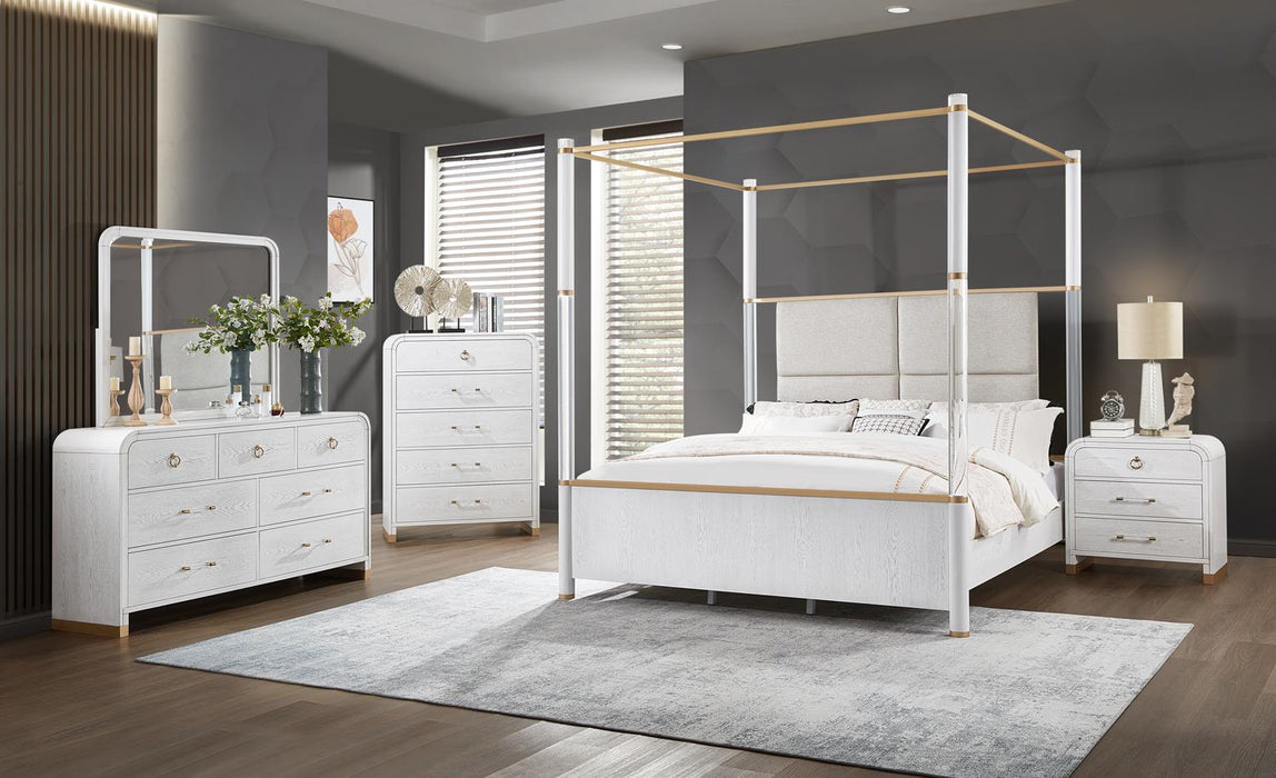 White Canopy King Bed