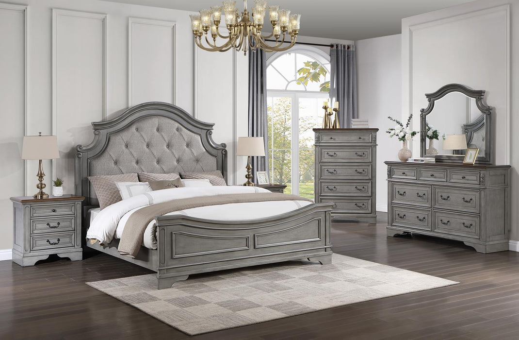 B112 Bed Frame-Dresser-Mirror-Chest-Nightstand