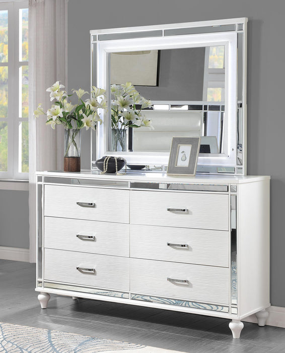 B224 Old-Off White Gloss Dresser Old Color-Off White