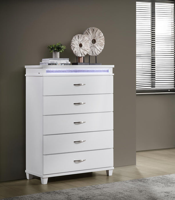 Queen Bed Frame - Dresser - Mirror - Chest - Nightstand