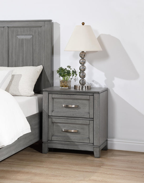 B237 Gray Night Stand
