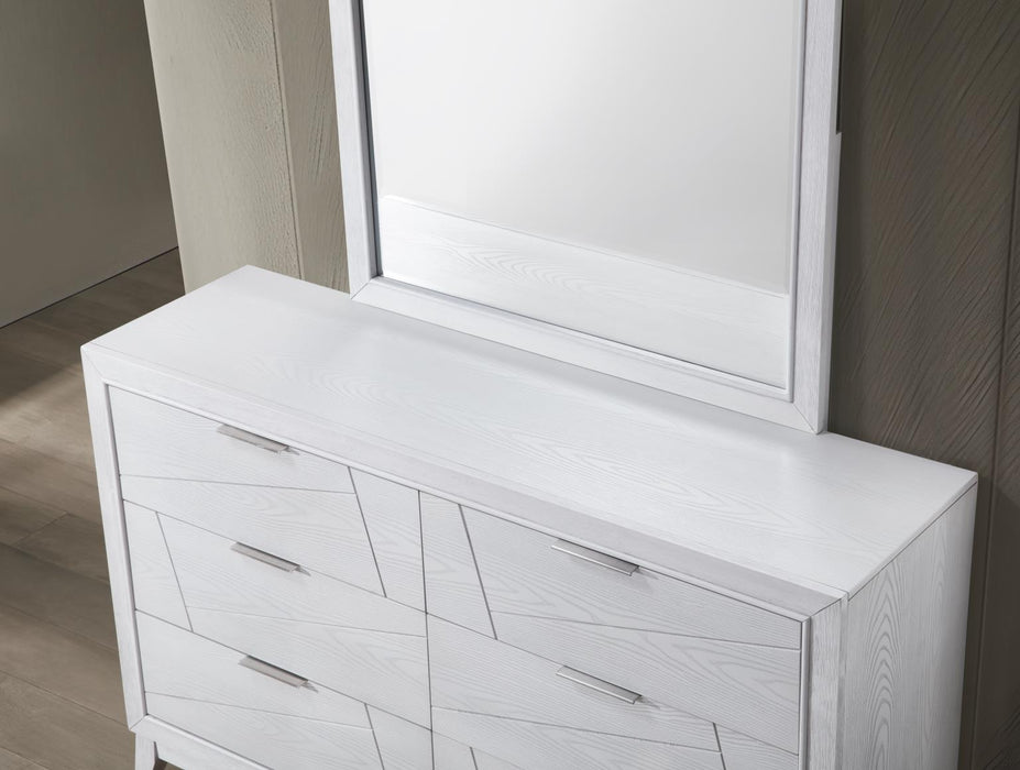 Led Queen Bed Antique White