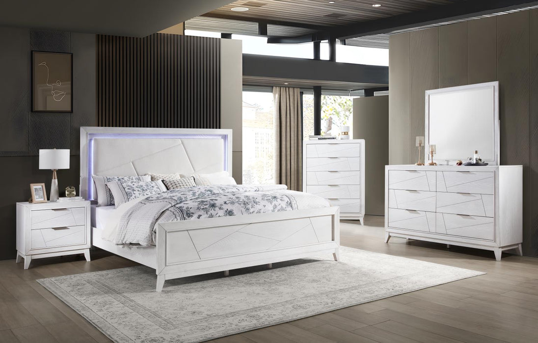 King Bed-Dresser-Mirror