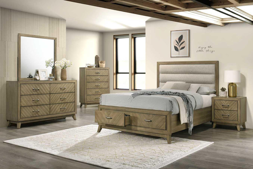 B269 Bed Frame-Dresser-Mirror-Chest-Nightstand