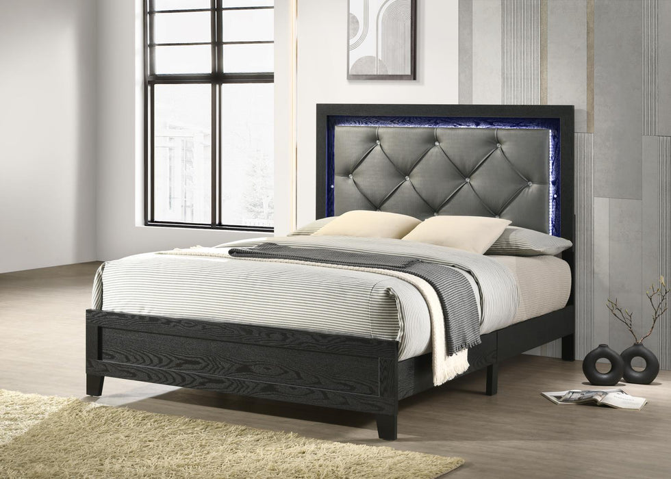 Black Led King Bed