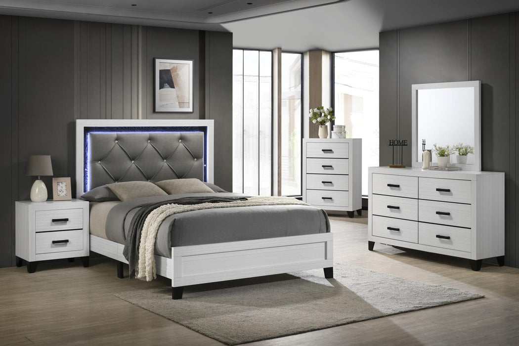 Queen Bed Frame - Dresser - Mirror - Chest - Nightstand