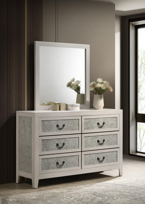 King Bed-Dresser-Mirror