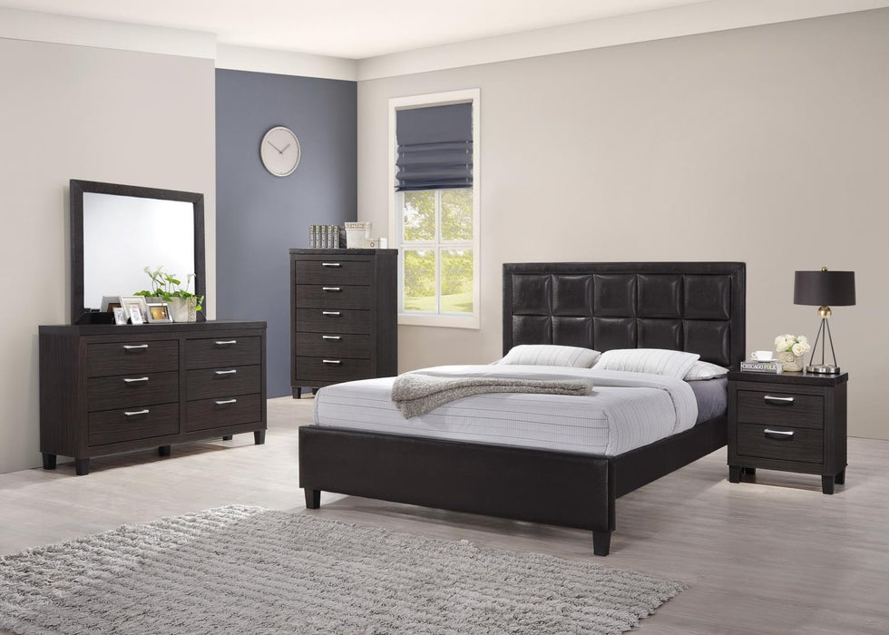 B510 Twin Bed Frame-Dresser-Mirror