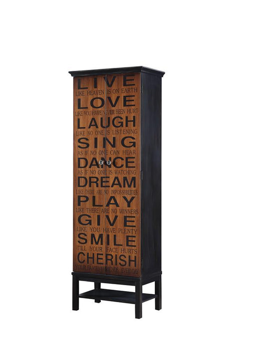 Lovegood 2-door Accent Cabinet Rich Brown and Black