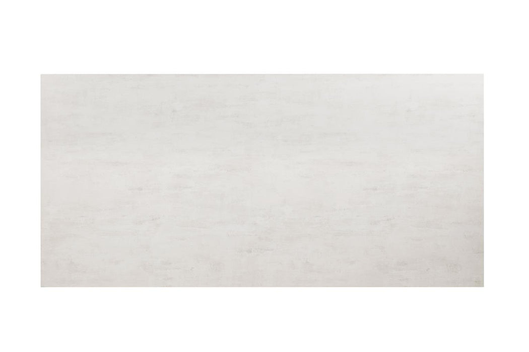 Black/Ivory Melamin Rectangular Dining Table