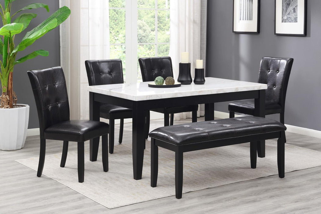 D127 Dining Table-4 Chairs-Bench