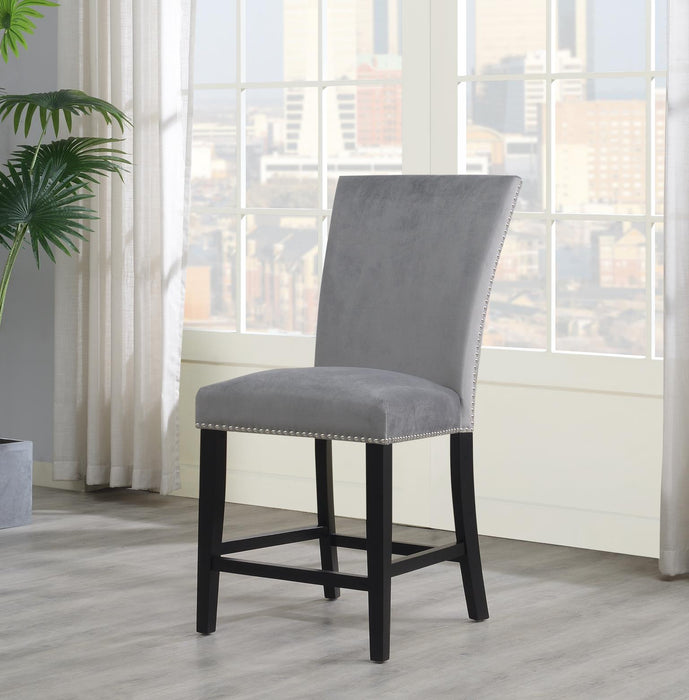 Blue Velvet Counter Chair (Price Per Chair/Moq 2)