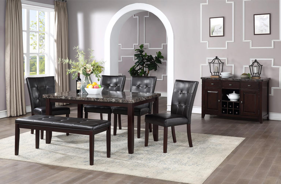 D150 Dining Table-4 Side Chairs