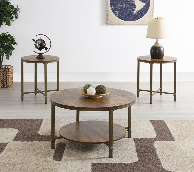 T330 Round Coffee Table-2 End Table
