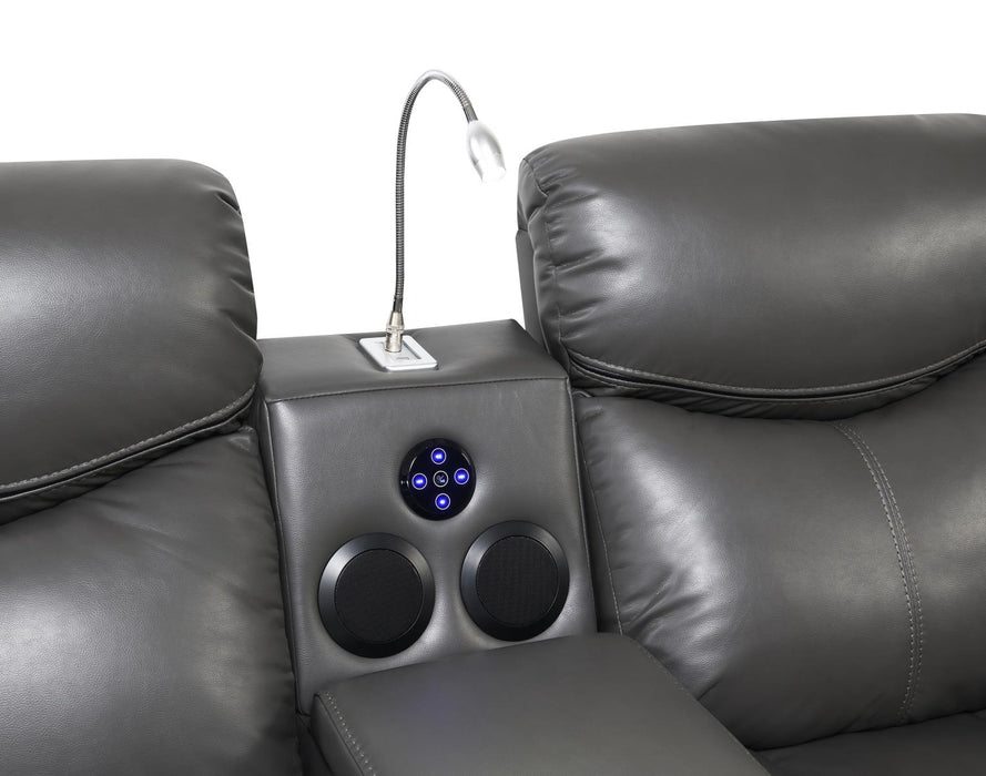 U101 Gray Power Reclining Chair With Led Light