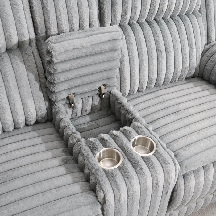 Reclining Sofa-Reclining Loveseat