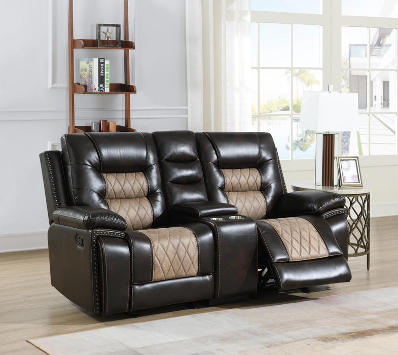 U141 Reclining Sofa-Reclining Loveseat